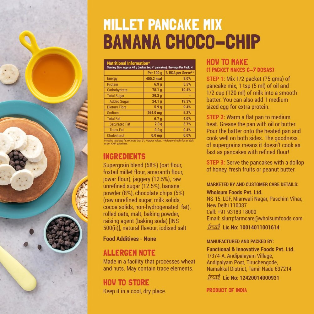 Slurrp Farm Healthy Pancake Lovers Combo | Grocsy