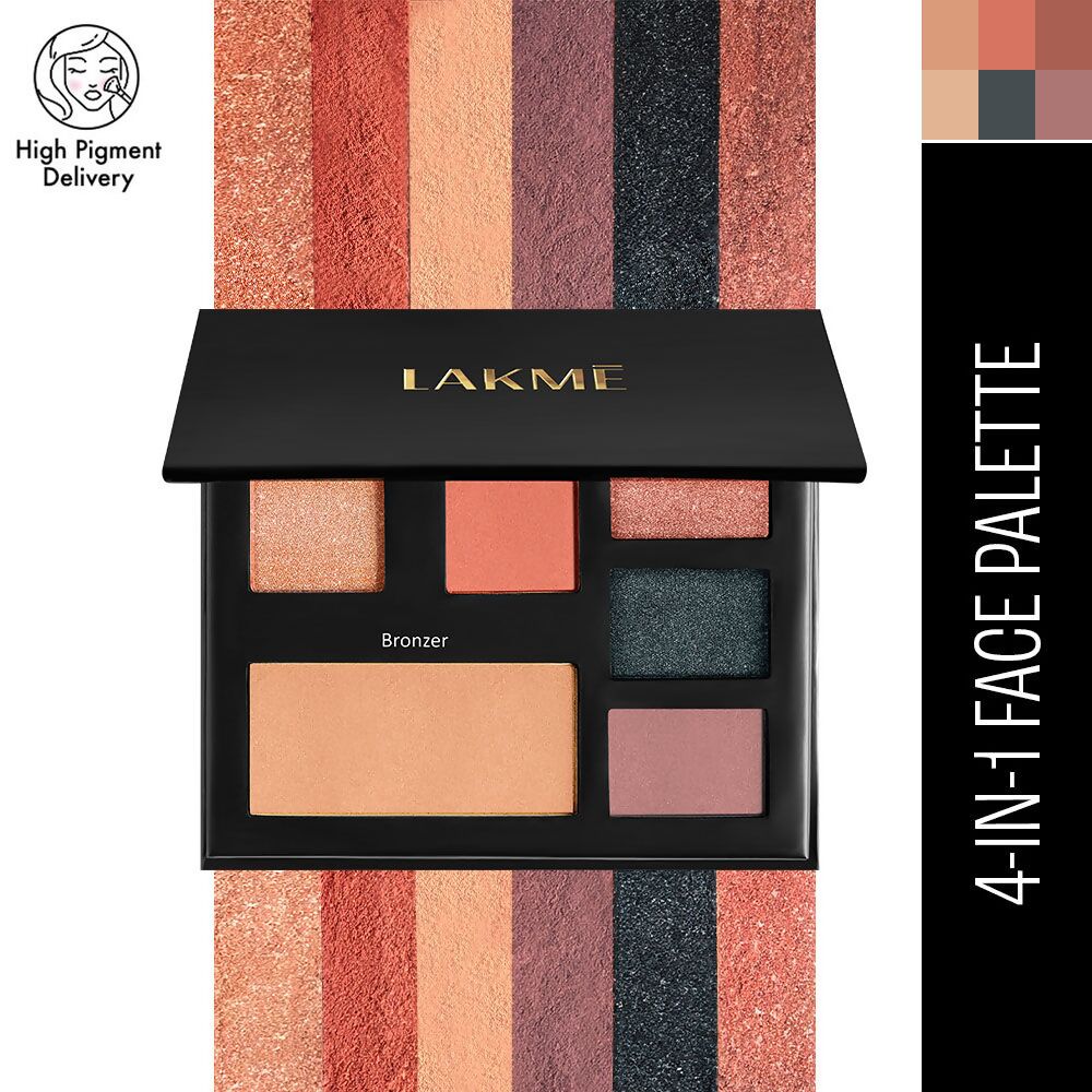 Lakme Glitterati 4 In 1 Face Palette - Night Diva | Grocsy