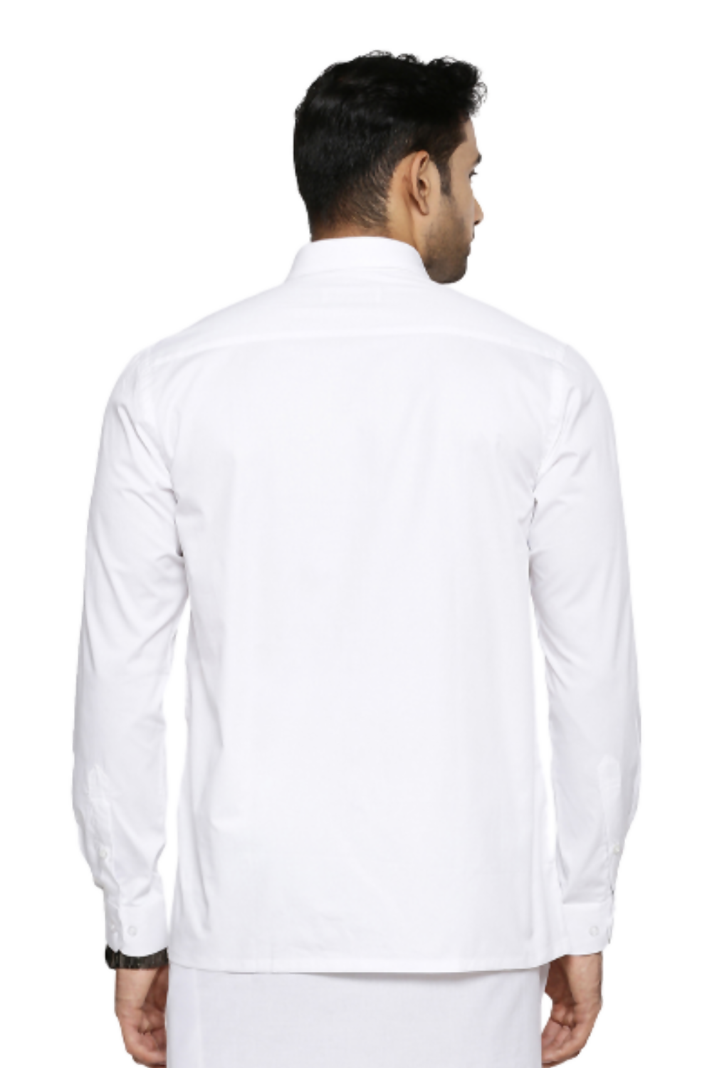 Ramraj Cotton Mens Full Sleeve White Shirt Plus Size - Classic Cotton | Grocsy