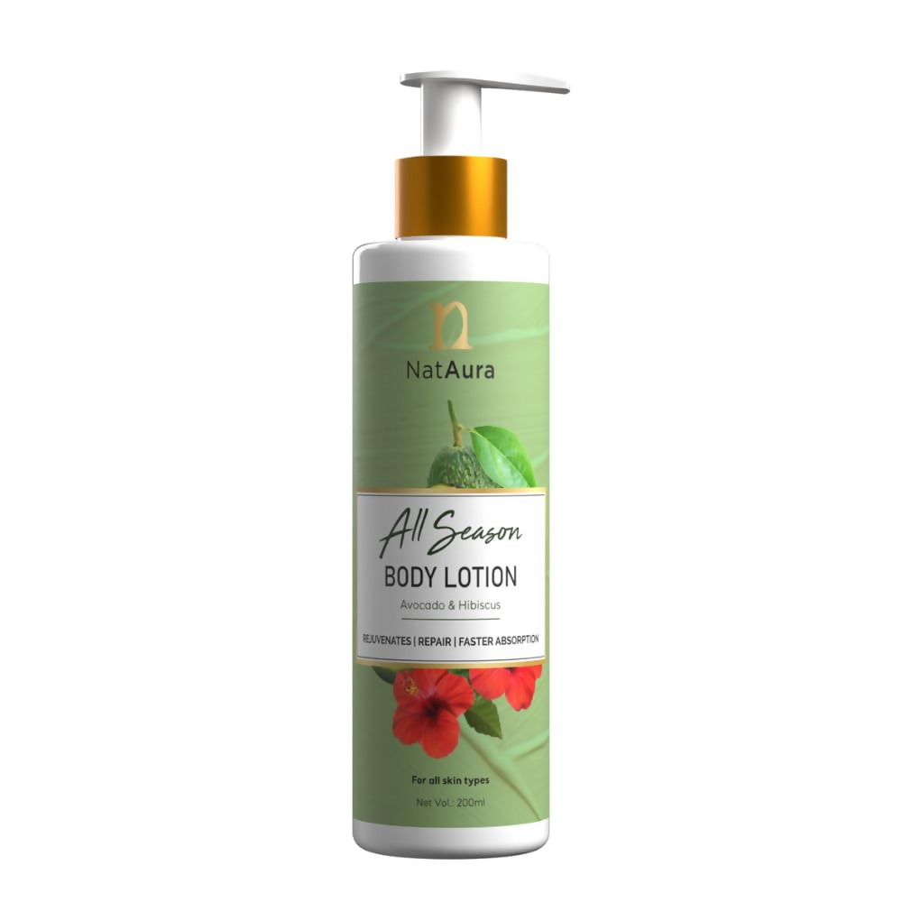 NatAura All Season Body Lotion With Avocado & Hibiscus | Grocsy
