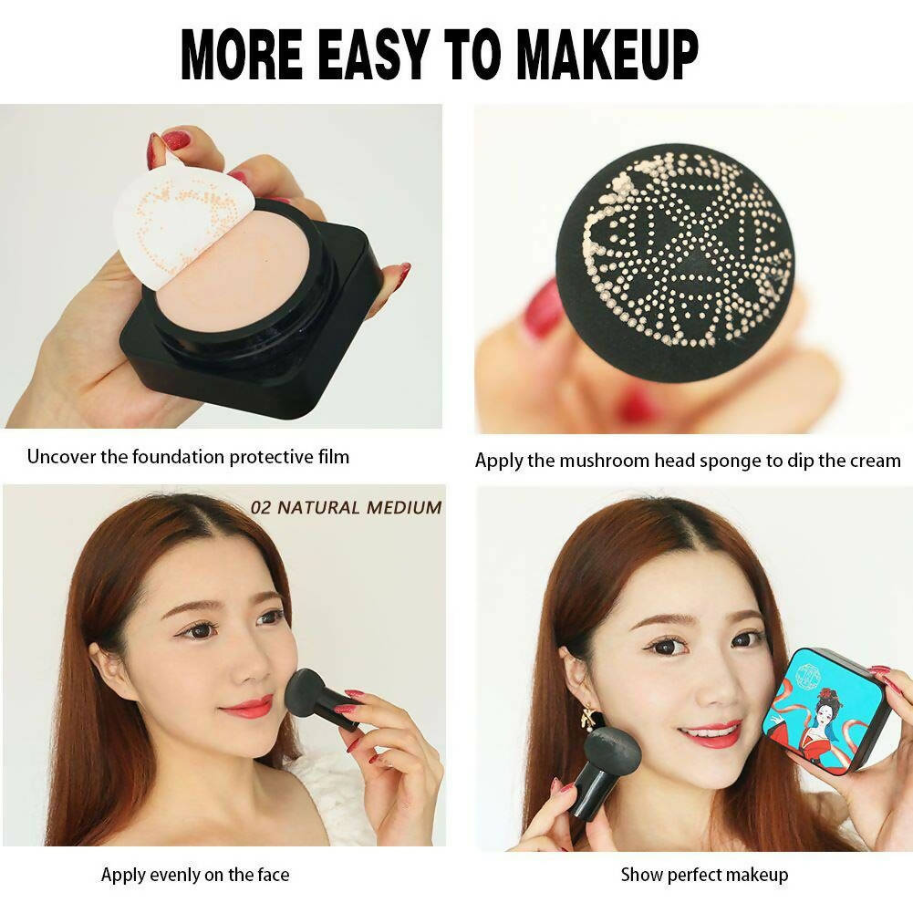 Favon M & M Natural Cushion CC Foundation with Puff | Grocsy