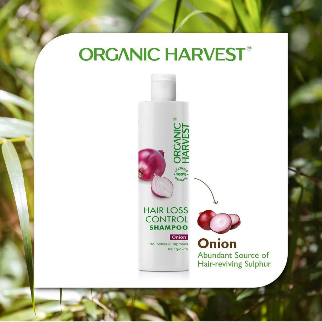 Organic Harvest Organic Hair Loss Control Shampoo With Onion Extract | Grocsy