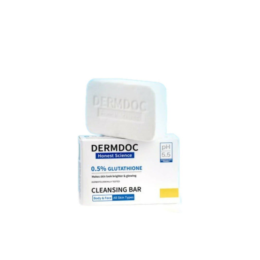 Dermdoc 0.5% Glutathione Cleansing Bar for Brighter & Glowing, All skin Types | Grocsy