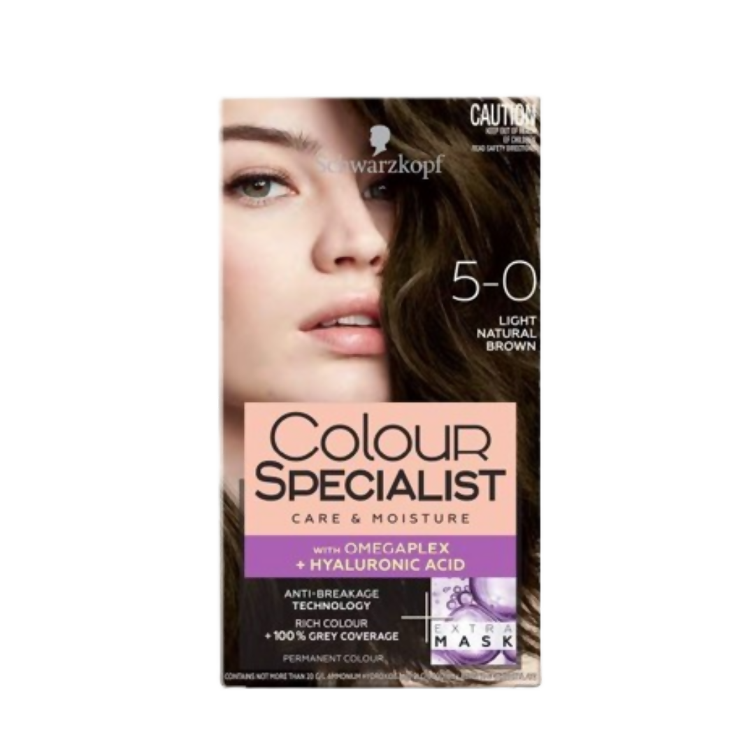 Schwarzkopf Colour Specialist Permanent Hair Colour - 5.0 Light Natural Brown | Grocsy