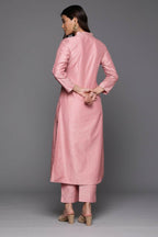Ahalyaa Women's Traditional wear Kurta Set - Pink | Grocsy