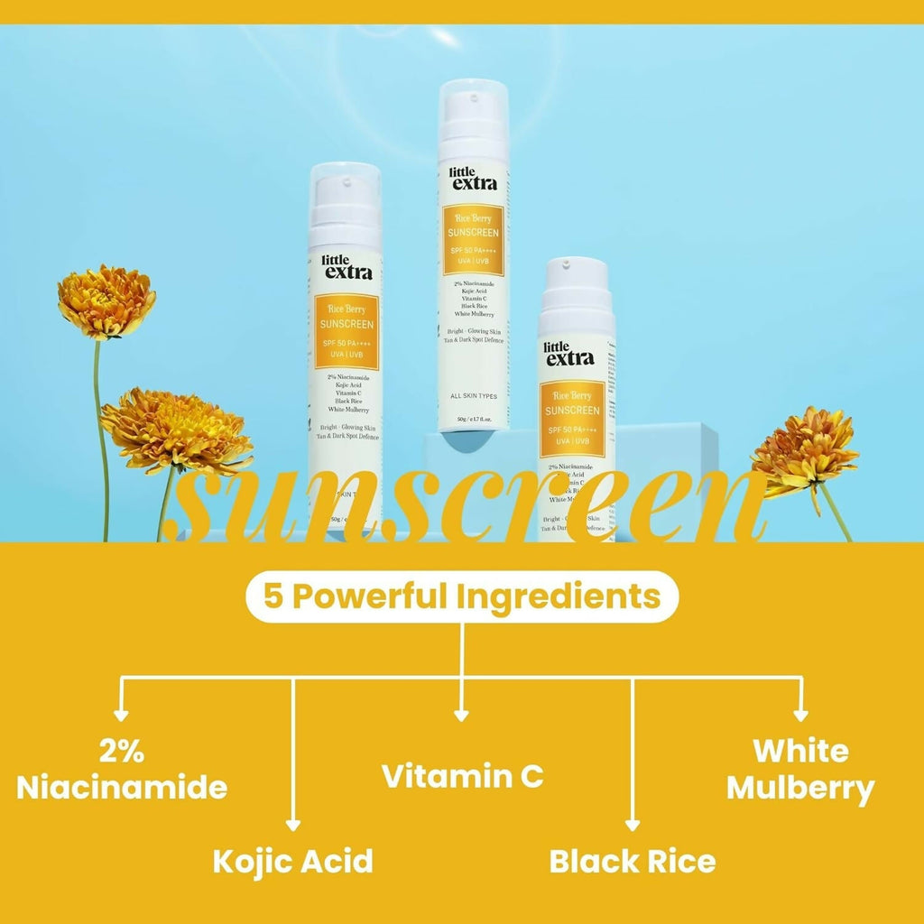Little Extra Rice Berry Sunscreen with SPF 50 PA++++ | Grocsy