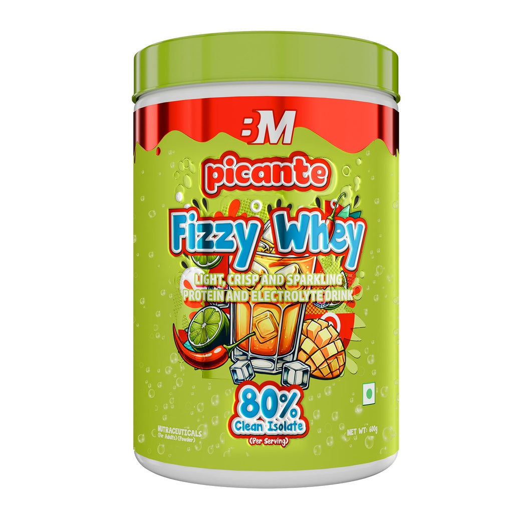 Big Muscles Nutrition Fizzy Whey & Shaker Combo | Grocsy