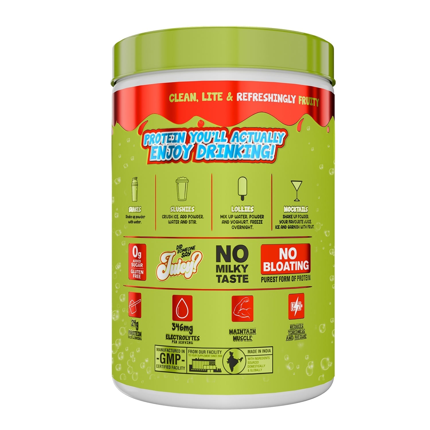 Big Muscles Nutrition Fizzy Whey & Shaker Combo | Grocsy
