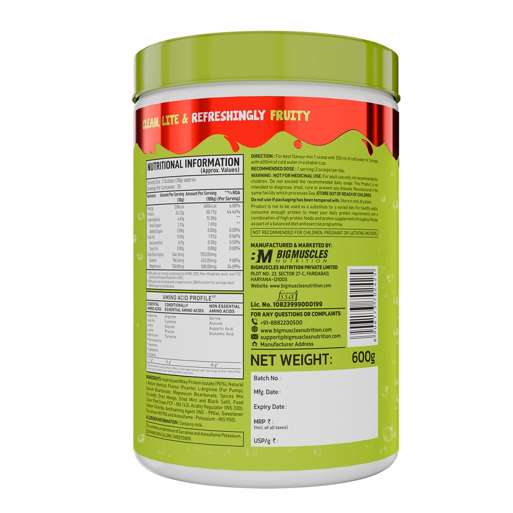 Big Muscles Nutrition Fizzy Whey & Shaker Combo | Grocsy
