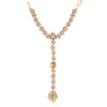 kundan and Pearl Bracelet with Pearl Chain Ring handchain Hath phool for Women - Wahe Jewels - Swadesiicart