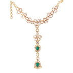 Traditional Gold-Polished Kundan Haath Phool/Panja/Adjustable Bracelet with Ring for Women - Wahe Jewels - Swadesiicart