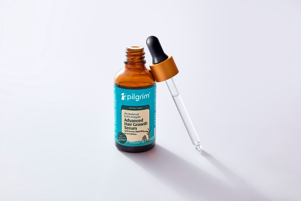 Pilgrim Redensyl 3% + Anagain 4% + 5% Capilia Stem Advanced Hair Growth Serum with Korean Black Rice | Grocsy