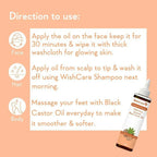 Wishcare 100% Pure Cold Pressed Extra-Virgin Coconut Oil & Jamaican Black Castor Oil | Grocsy