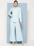 Ahalyaa Womens Co-ords - Blue | Grocsy
