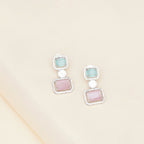 Jade and Blush Pink Earrings- Ruby Raang | Grocsy