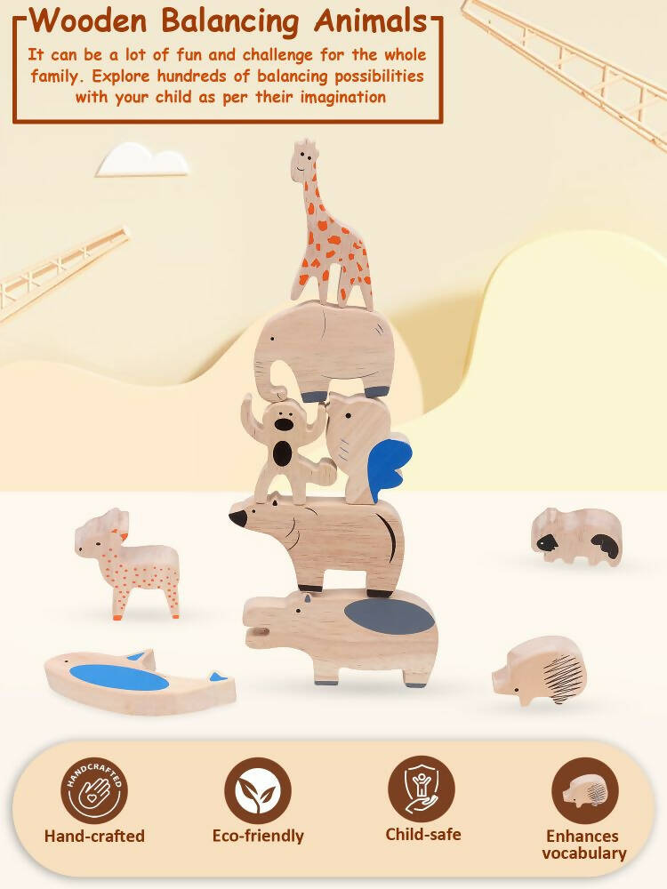Matoyi Balancing Animals & Rainbow Stacker Combo | Grocsy