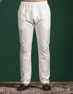 Zavaya Cream Plain Cotton Pyjama | Grocsy