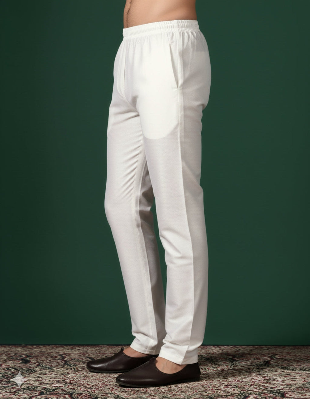 Zavaya Cream Plain Cotton Pyjama | Grocsy