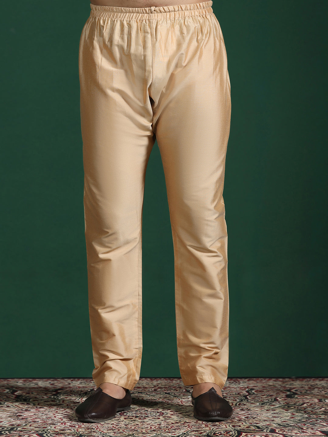 Zavaya Beige Plain Cotton Pyjama | Grocsy