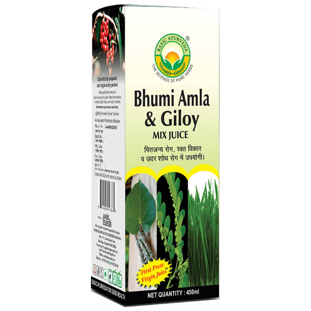 Basic Ayurveda Bhumi Amla & Giloy Mix Juice | Grocsy