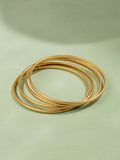 NVR Women Set of 4 Gold Plated Handcrafted Bangle | Grocsy