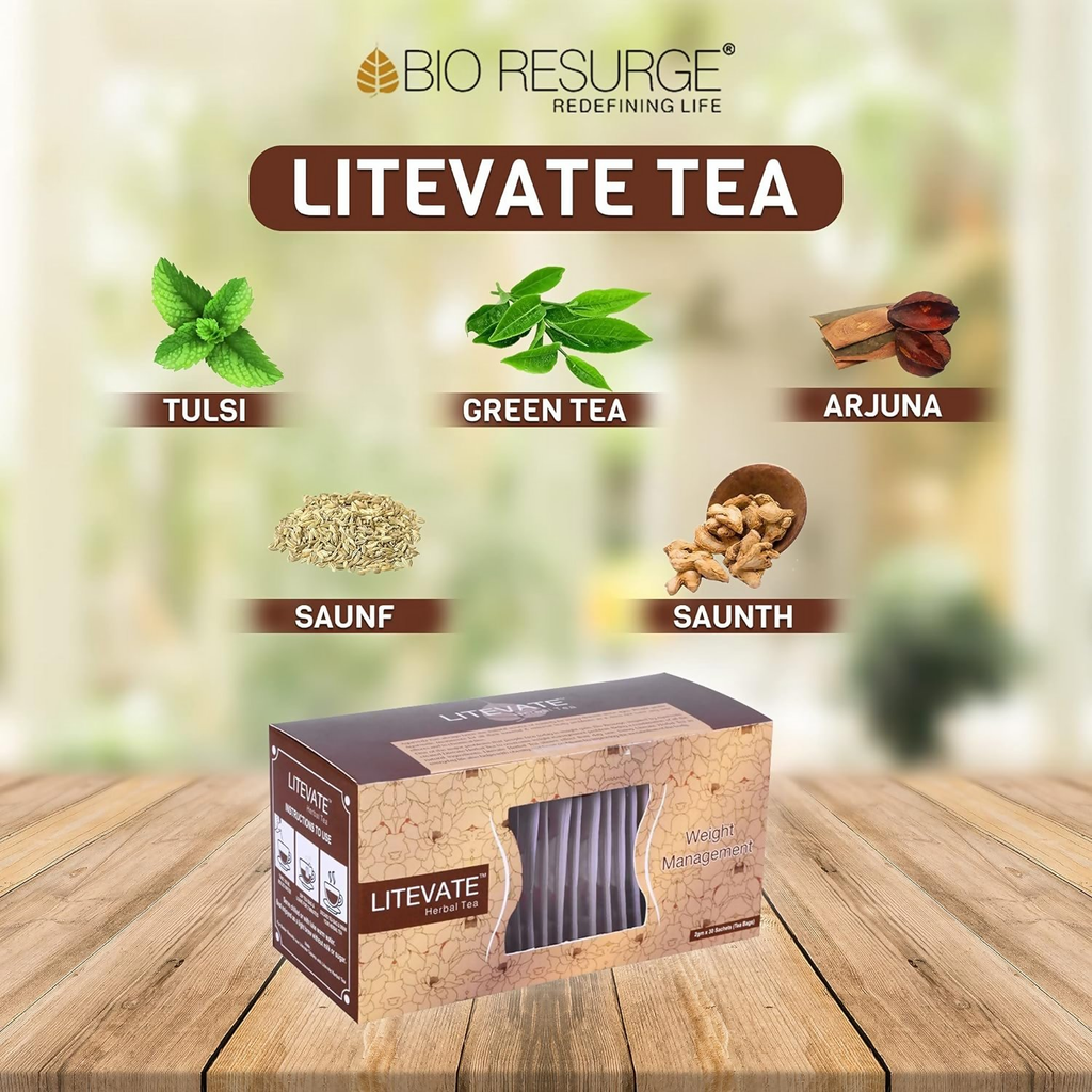 Bio Resurge Life Litevate Herbal Green Tea | Grocsy