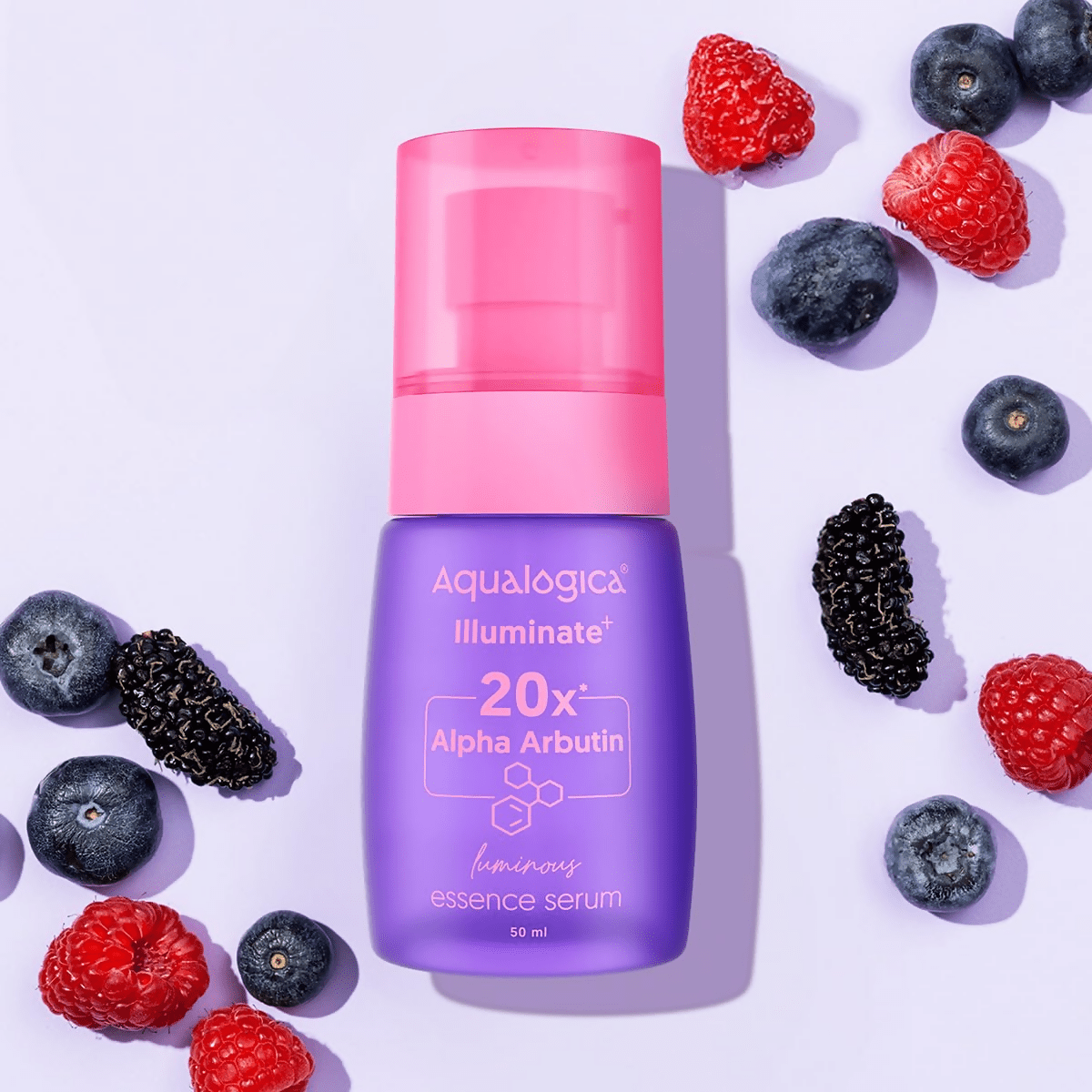 Aqualogica Illuminate+ 20x Alpha Arbutin Luminous Essence Serum | Grocsy