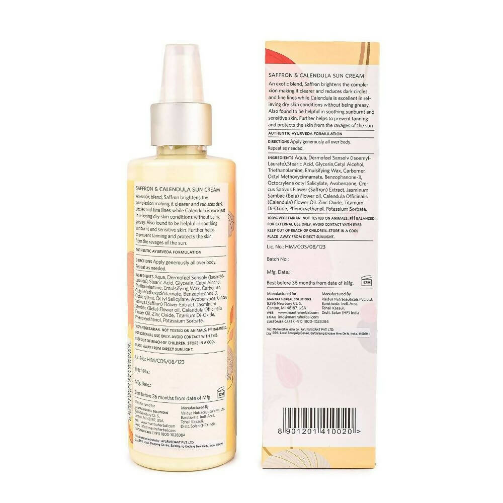 Mantra Herbal Saffron and Calendula Sun Cream | Grocsy