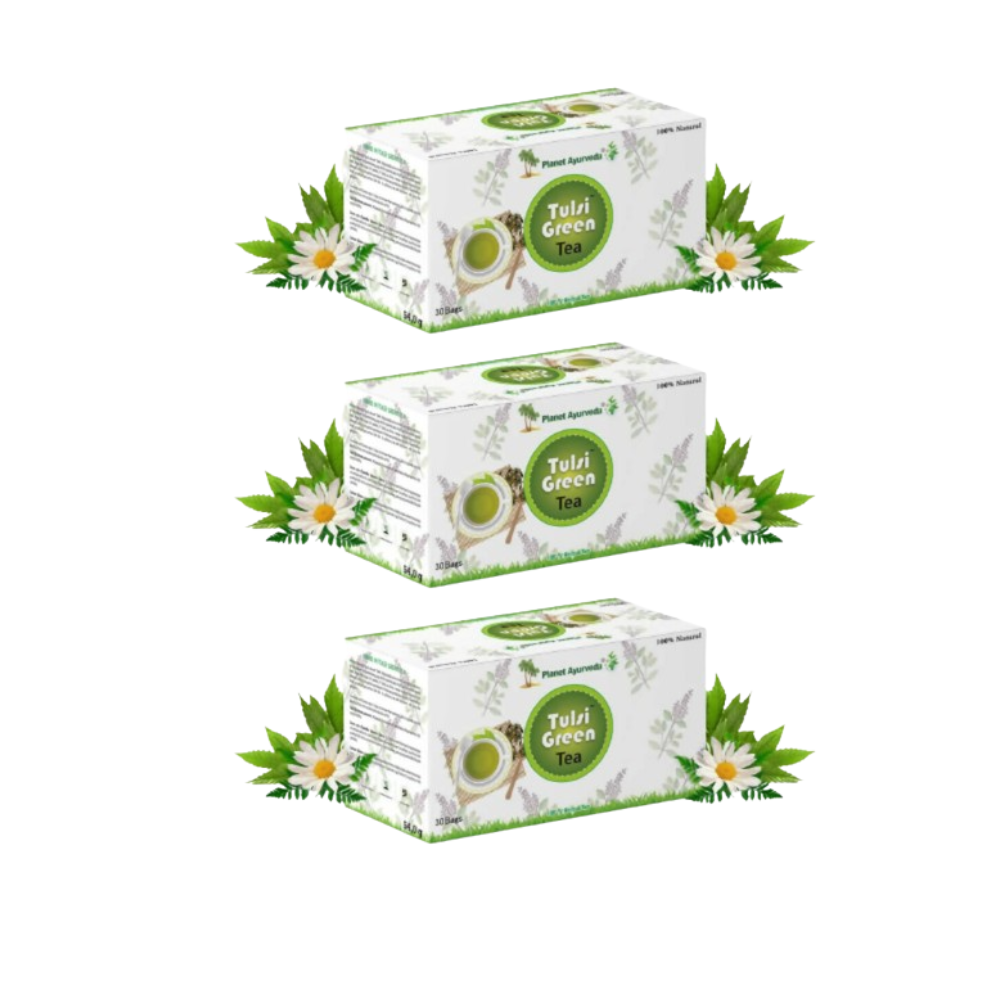 Planet Ayurveda Tulsi Green Tea | Grocsy