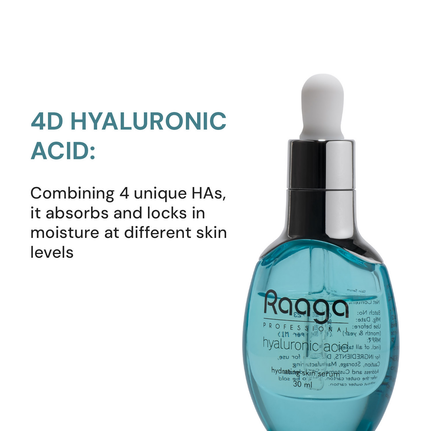 Raaga Professional Hyaluronic Acid Hydrating Face Serum | Grocsy