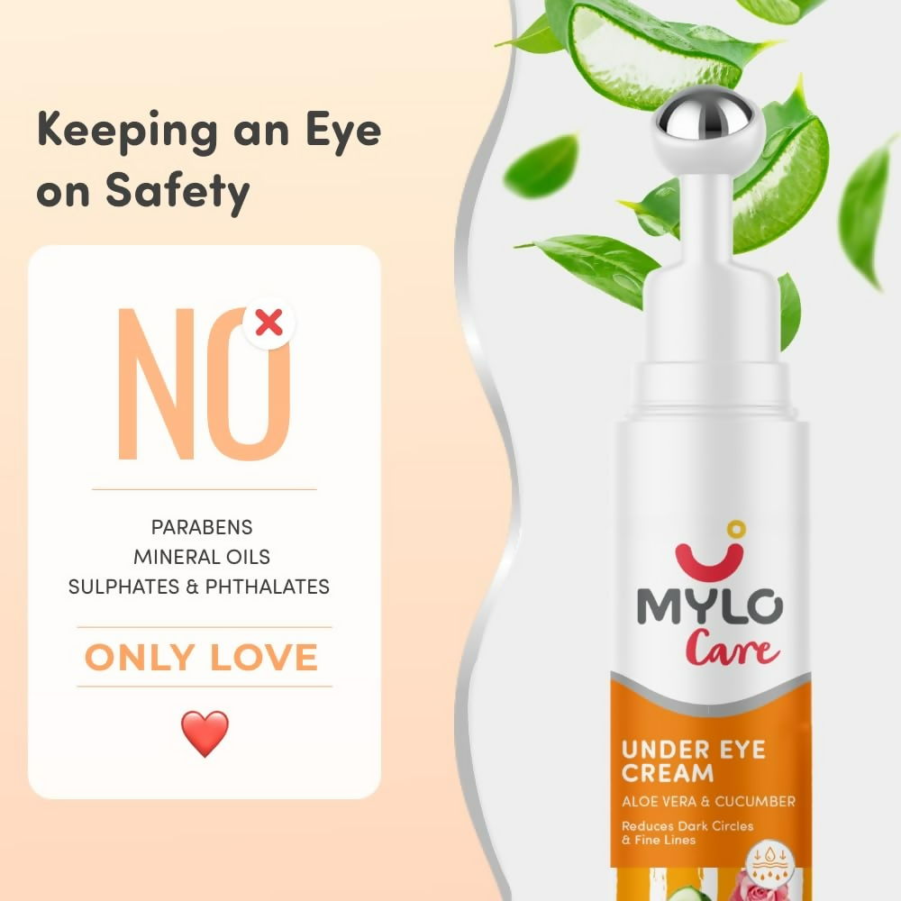 Mylo Care Under Eye Cream with Under Eye Roll-on | Grocsy