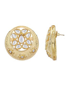 Joban Fashion Women Handcrafted Matte Gold Earrings | Grocsy