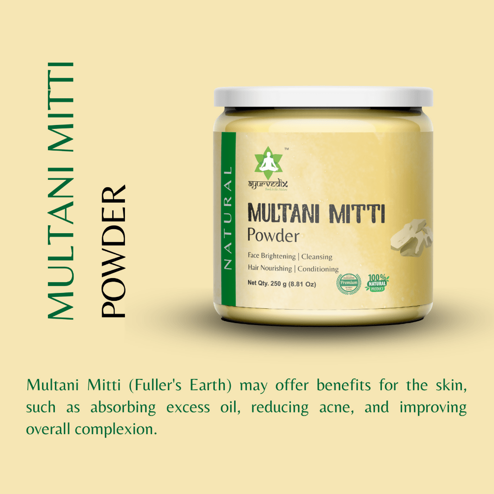 Ayurvedix Natural Multani Mitti Powder | Grocsy