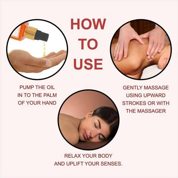 Bodyherbals Calming Rose & Geranium Body Massage Oil | Grocsy
