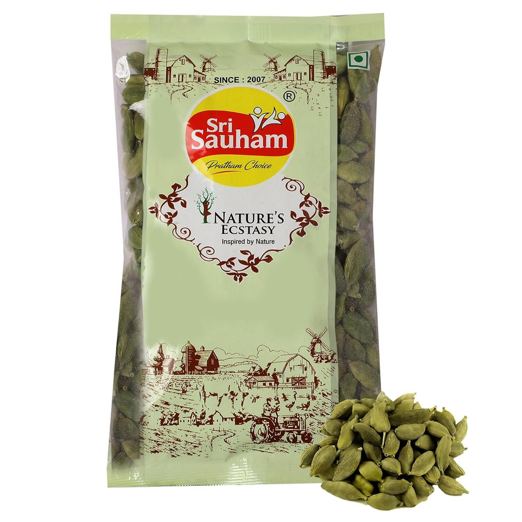 Sri Sauham Spices Green Cardamom (Choti Elaichi) | Grocsy
