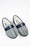 Tiny Bugs Boys Printed Slip Ons Loafers - Blue | Grocsy