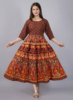 Vamika Multicolor Cotton Printed Party/Casual Wear Kurti (GAM17K) | Grocsy