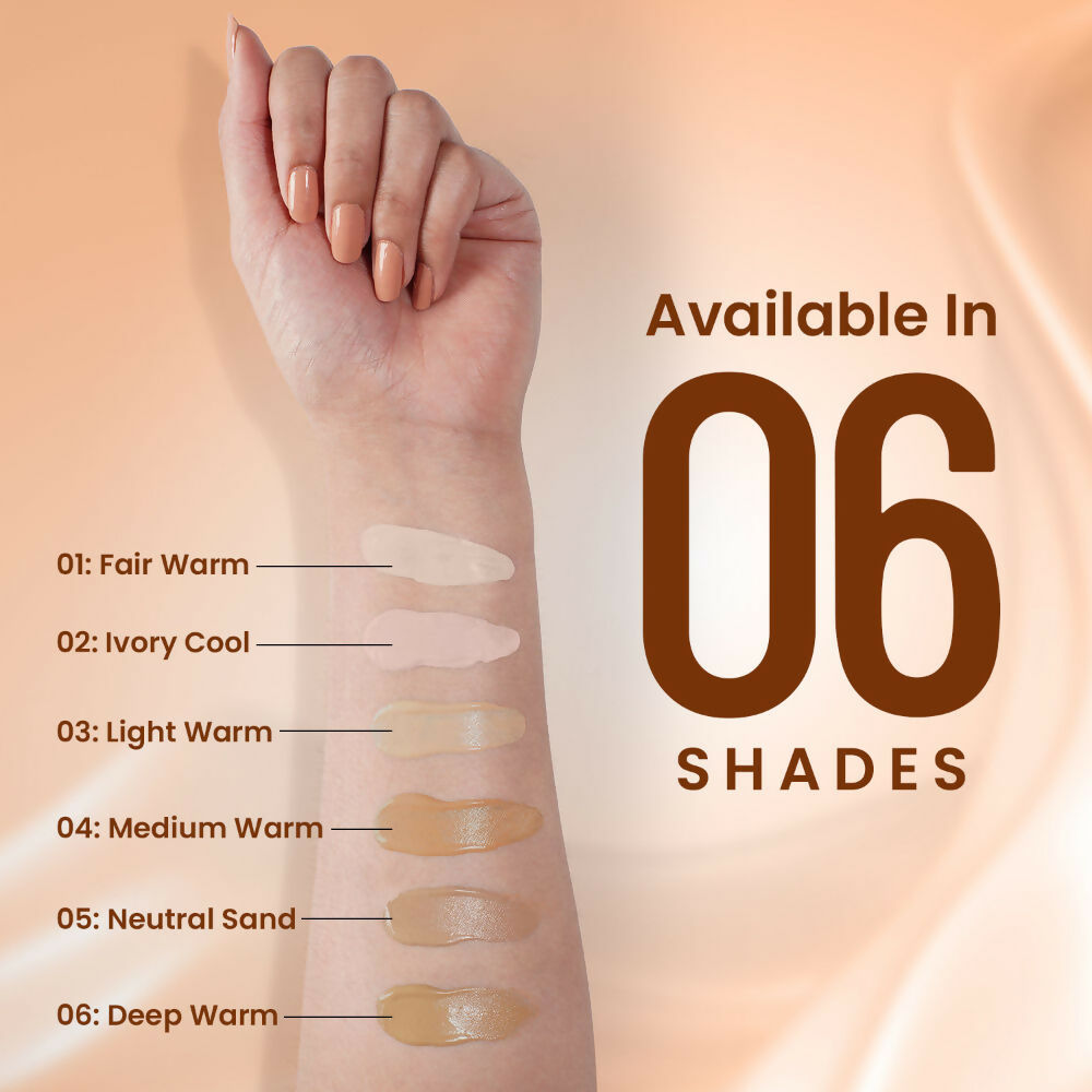 Swiss Beauty Matte Maxx Cover Foundation with Hyaluronic Acid & Vitamin E - 1 Fair Warm | Grocsy