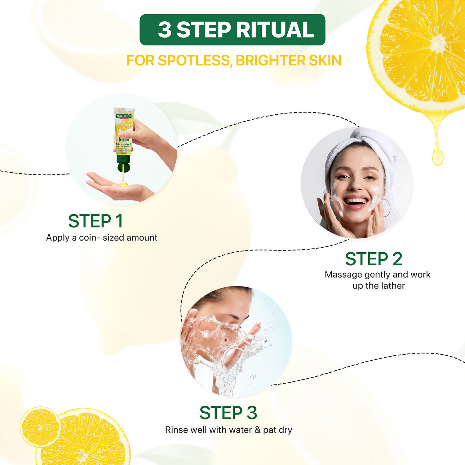 Nature's Essence Bright Glow Vitamin C Gel Face Wash | Grocsy