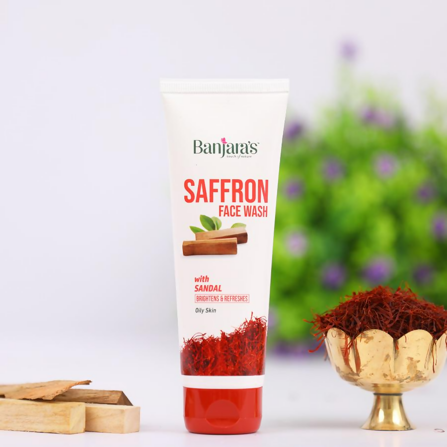 Banjara's Saffron Face Wash with Sandal | Grocsy