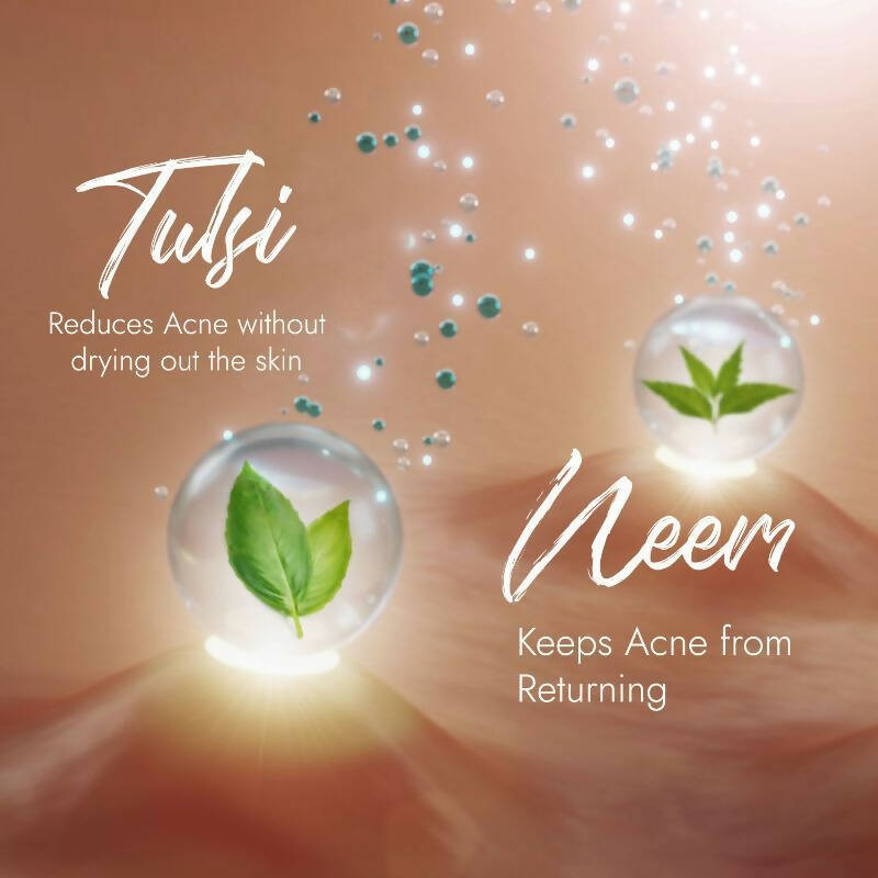 Kapiva Ayurveda Skin Rituals Acne Control Tulsi Face Wash | Grocsy