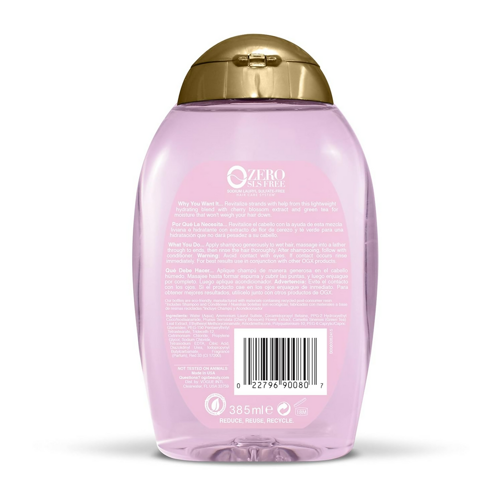 OGX Heavenly Hydration Cherry Blossom Shampoo | Grocsy
