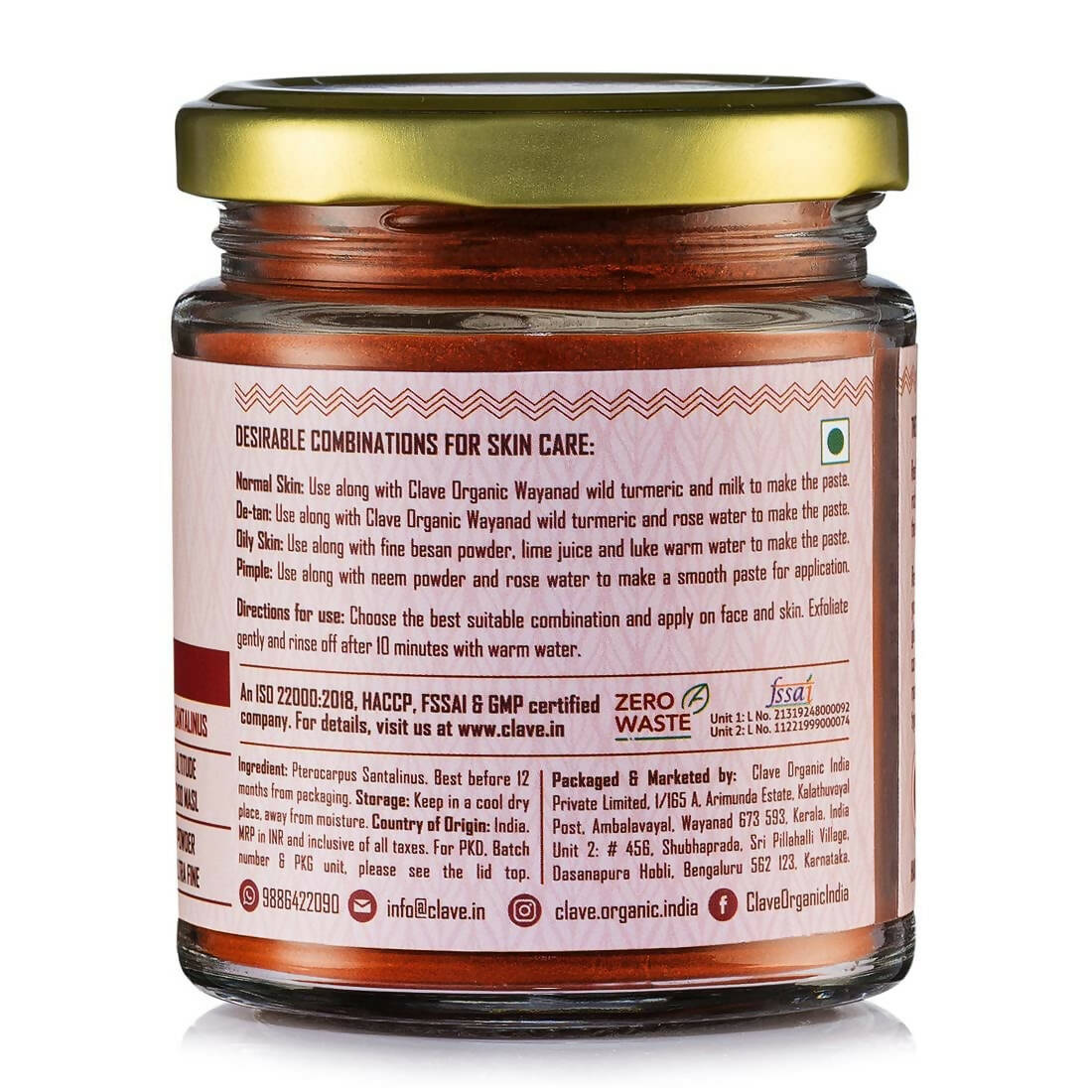 Clave Organic Sandalwood Powder | Grocsy