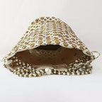 JS Fashion Cream & Gold Embroidered Potli Bag with Bead Work | Grocsy