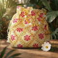 JS Fashion Embroidered Handcrafted Wedding Potli Bag with Beads | Grocsy