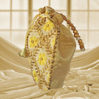JS Fashion Embroidered Handcrafted Wedding Potli Bag with Beads | Grocsy