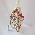 JS Fashion Embroidered Handcrafted Wedding Potli Bag with Beads | Grocsy