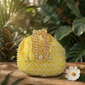 JS Fashion Embroidered Handcrafted Wedding Potli Bag with Beads | Grocsy