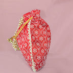 JS Fashion Embroidered Handcrafted Wedding Potli Bag with Beads | Grocsy