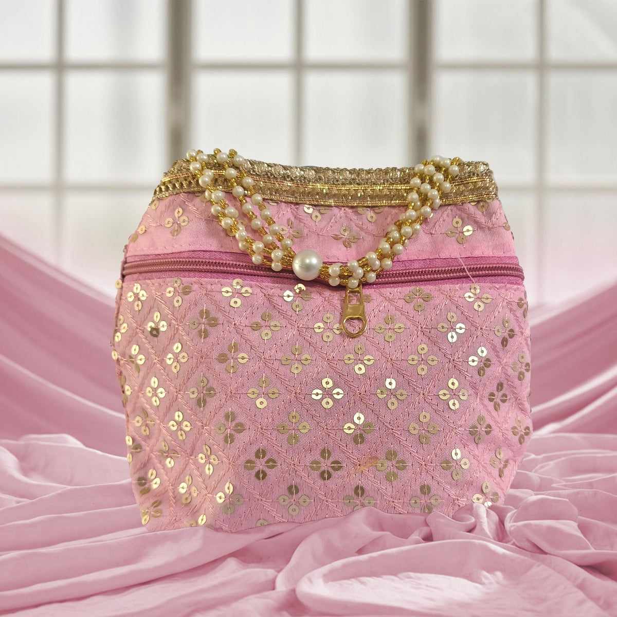 JS Fashion Wedding Potli Bag for Women with Drawstring Closure | Grocsy